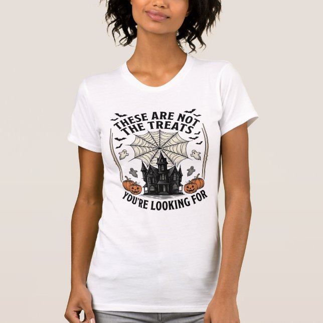 T-shirt Conception de chemise de friandises fantômes Hallo (Devant)