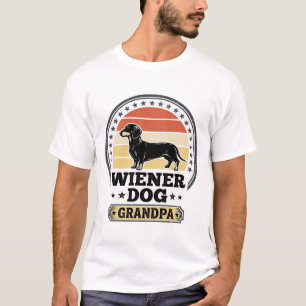 T-shirt Conception de chemise de grand-père teckel chien d