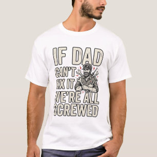 T-shirt Conception de chemise de mécanicien papa drôle si