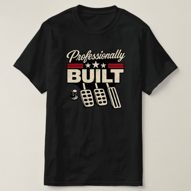T-shirt Conception de chemise de mécanicien rétro de préci (Design devant)
