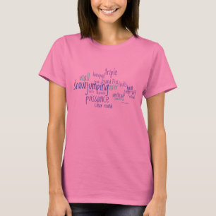 T-shirt Conception de chemise de mots de Showjumping dans