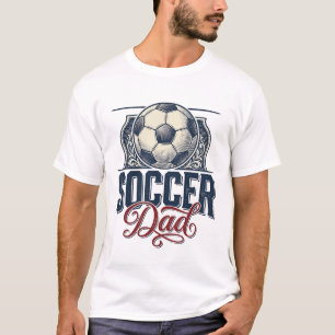 T-shirt Conception de chemise de papa de football vintage_