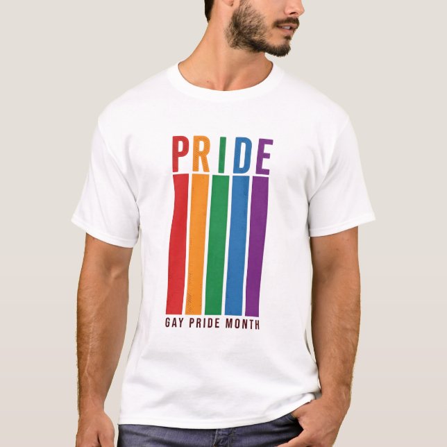 T-shirt Conception de chemise de typographie arc-en-ciel d (Devant)