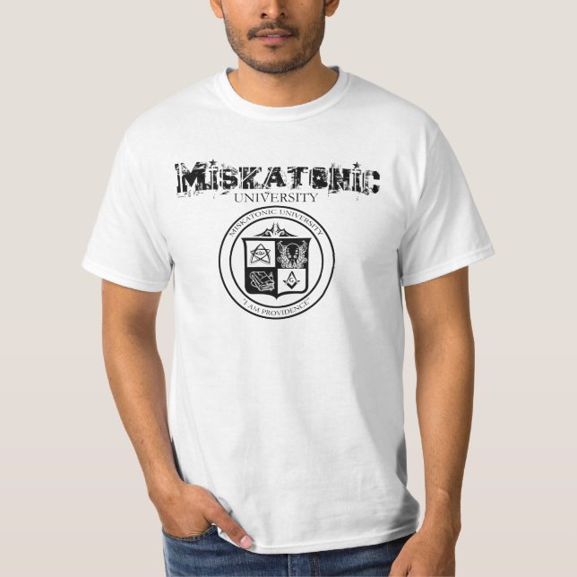 T-shirt Conception de chemise d'université de Miskatonic (Devant)