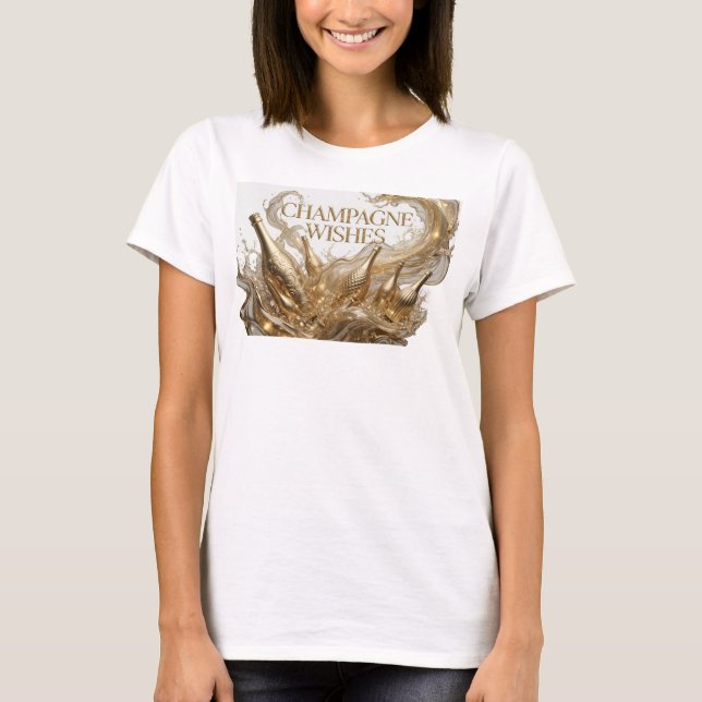 T-shirt Conception de chemise Dynamique Orange CHAMPAGNE W (Devant)