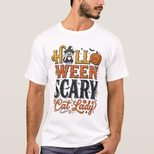 T-shirt Conception de chemise pour chat vintage Lady Hallo