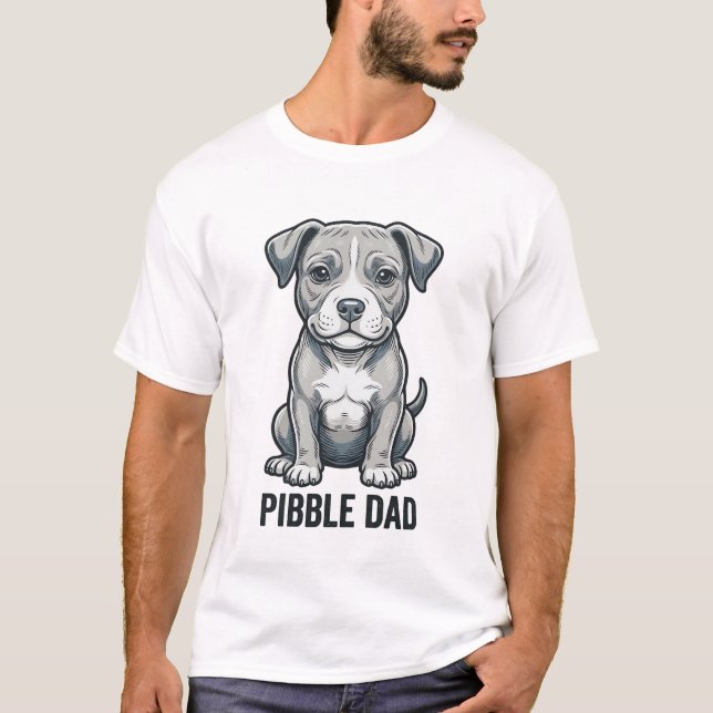 T-shirt Conception de chemise pour chien avec gravure vint (Devant)