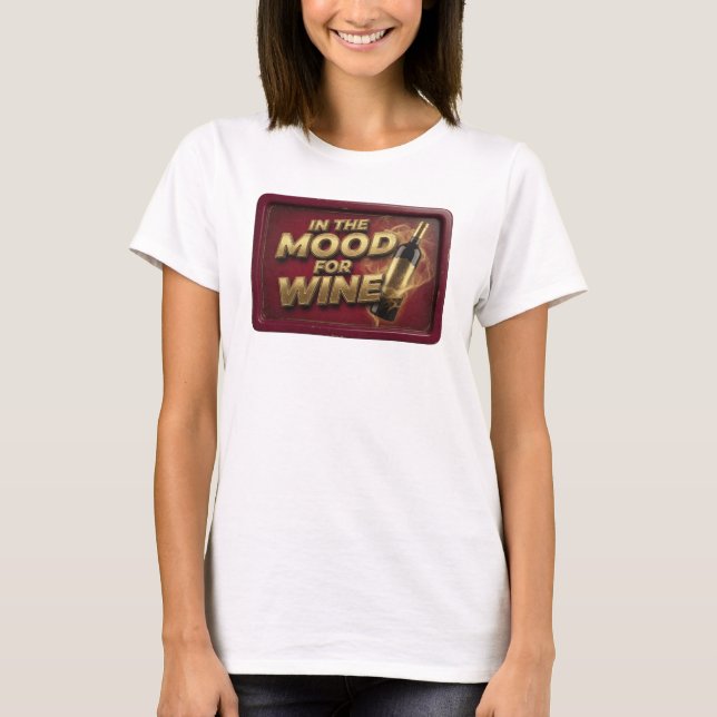 T-shirt Conception de chemise Rose vif ENVIE DE VIN (Devant)