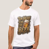 Conception de chemise Sharp I'M HERE FOR THE BEER