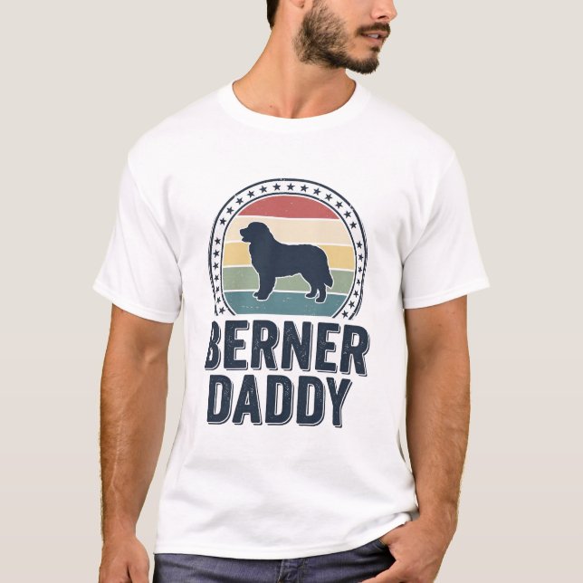 T-shirt Conception de chemise vectorielle Berner Daddy Vin (Devant)