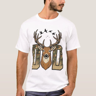 T-shirt Conception de chemise vectorielle Buck Camo pour l