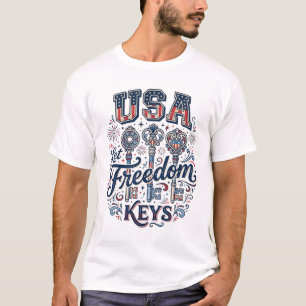 T-shirt Conception de chemise vectorielle de clés de liber