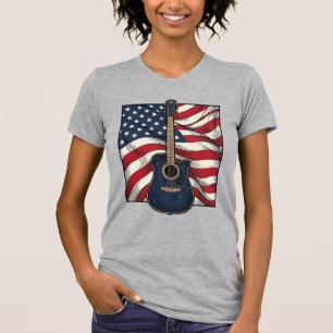 T-shirt Conception de chemise vectorielle drapeau patrioti