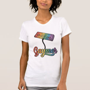 T-shirt Conception de chemise vectorielle Gaymer Rainbow G