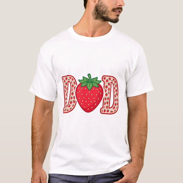 T-shirt Conception de chemise vectorielle lettrage fraise  (Devant)
