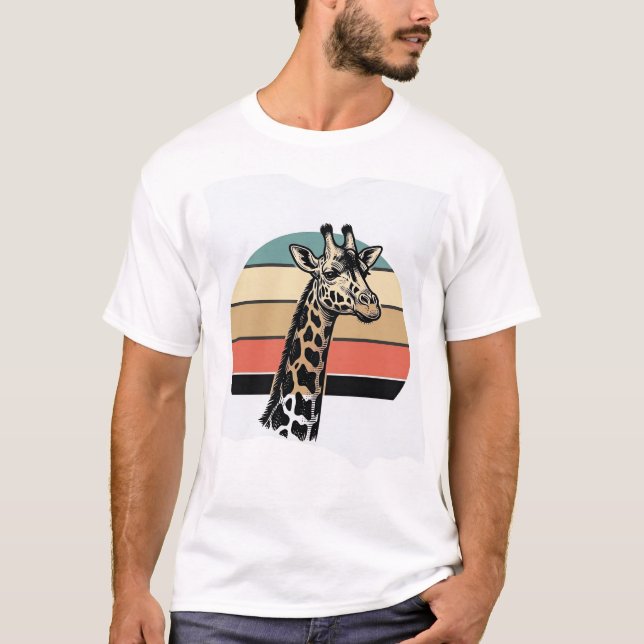 T-shirt Conception de chemise vectorielle Safari Coucher d (Devant)