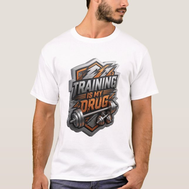 T-shirt Conception de chemise Vibrant Silver L'ENTRAÎNEMEN (Devant)