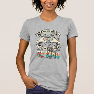 T-shirt Conception de chemise vintage à mains en forme de