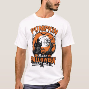 T-shirt Conception de chemise vintage pumpkin halloween gr