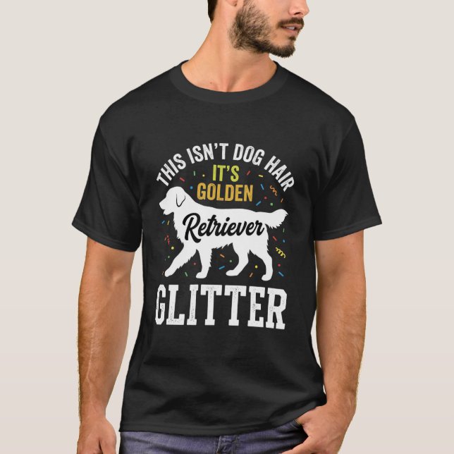 T-shirt Conception de cheveux de chien retriever doré pail (Devant)