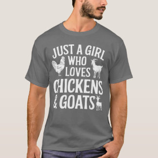 T-shirt Conception de chèvre cool pour filles femmes éleva