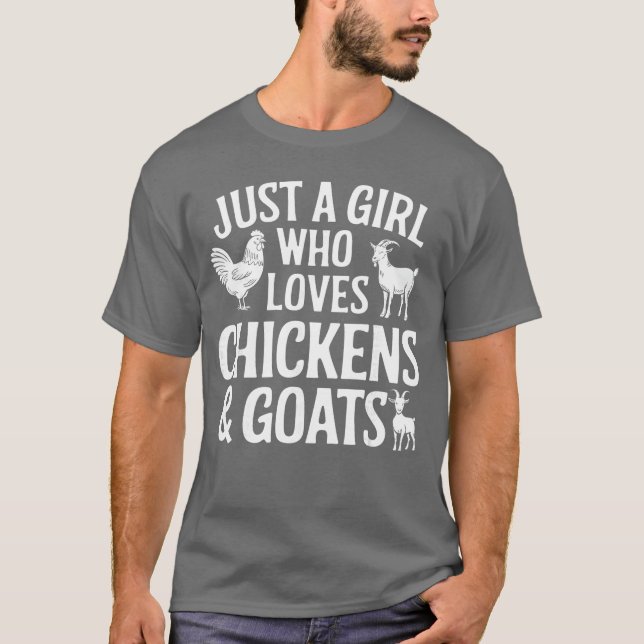 T-shirt Conception de chèvre cool pour filles femmes éleva (Devant)