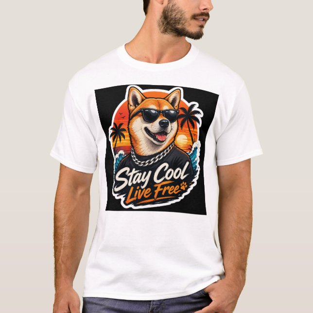 T-shirt conception de chien (Devant)