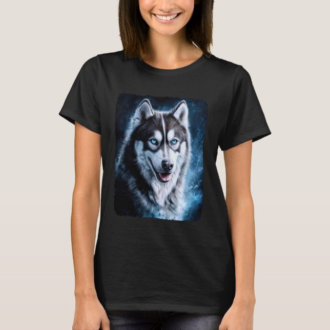 T-shirt Conception de chien Husky drôle pour amateur de ch (Devant)