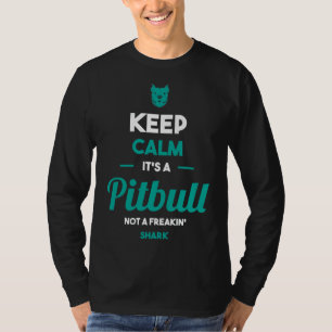 T-shirt Conception de chien Pitbull