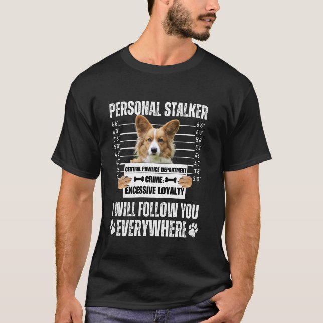 T-shirt Conception de chien traqueur personnel drôle - Cor (Devant)