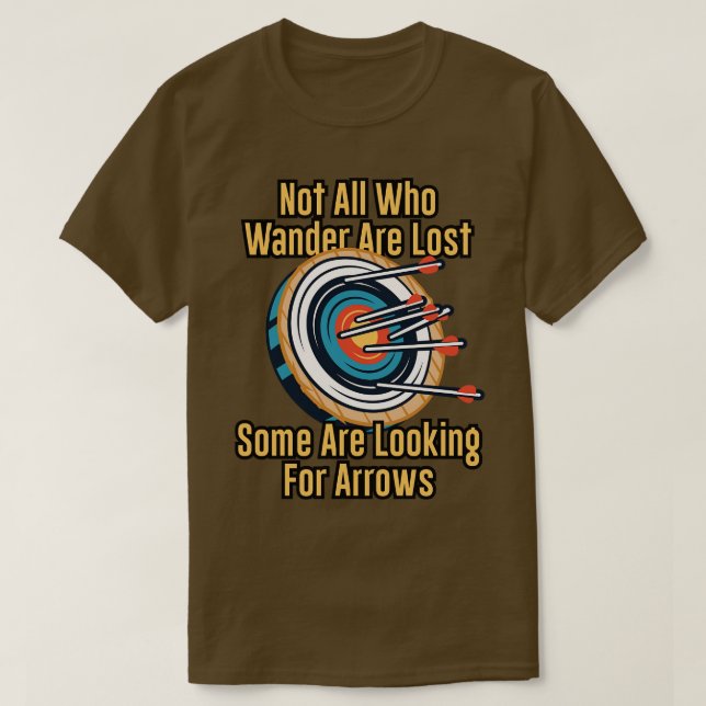 T-shirt Conception de citation à l'arc et à la flèche de c (Design devant)