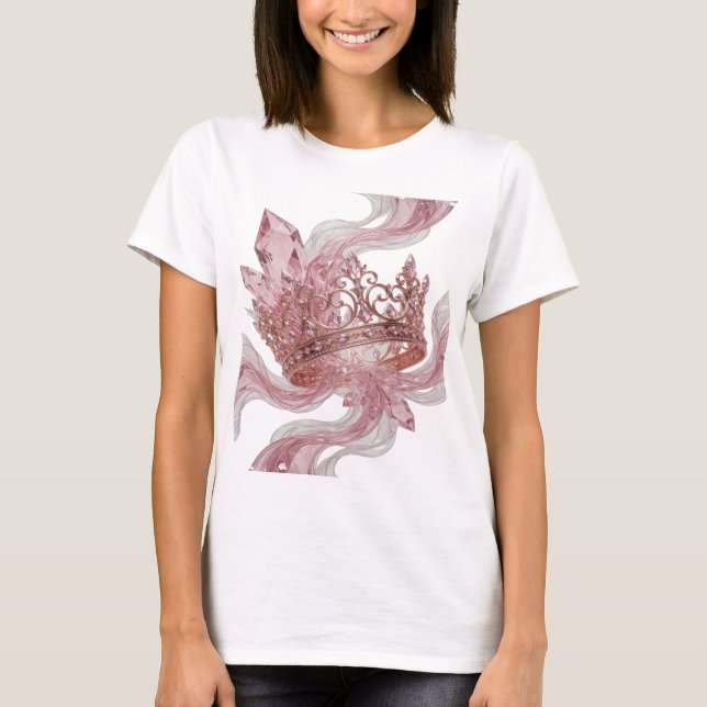 T-shirt Conception de citation de couronne de reine en arg (Devant)