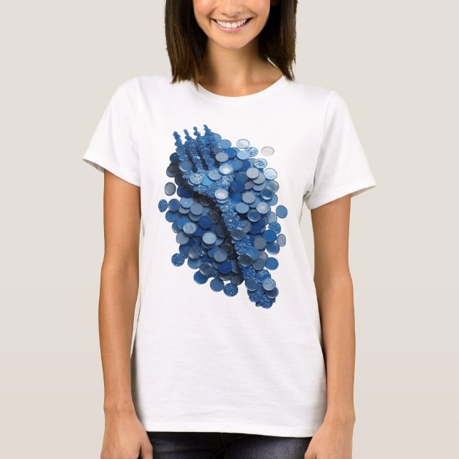 T-shirt Conception de citation de double hélice d'ADN arge (Devant)