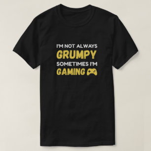 T-shirt Conception de citation de joueur grincheux drôle
