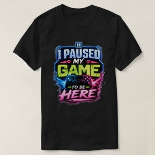 T-shirt Conception de citation de joueur rétro néon