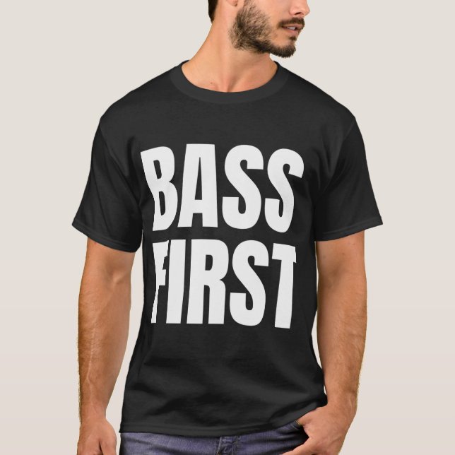 T-shirt Conception de citation de pêche au bass minimalist (Devant)