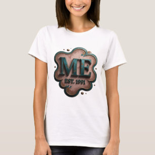 T-shirt Conception de citation de teal artistique ME EST 1