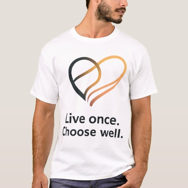 T-shirt Conception de citation de vie intentionnelle (Devant)