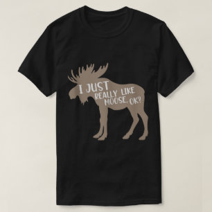 T-shirt Conception de citation drôle d'amoureux d'orignal