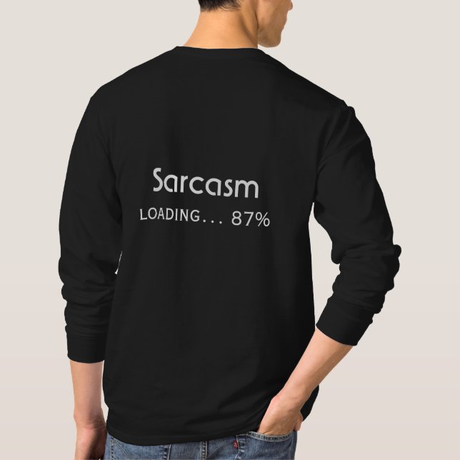 T-shirt Conception de citation drôle minimale Chargement d (Dos)
