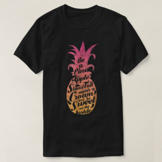 T-shirt Conception de citation inspirante d'ananas