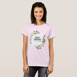 T-shirt Conception de citation motivationnelle florale s'é
