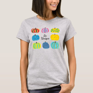 T-shirt Conception de citrouille colorée