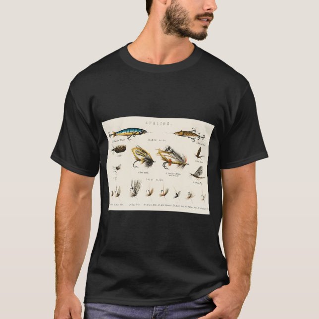 T-shirt Conception de club de pêche premium avec espadon (Devant)