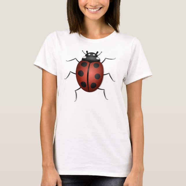 T-shirt Conception de coccinelle insecte (Devant)