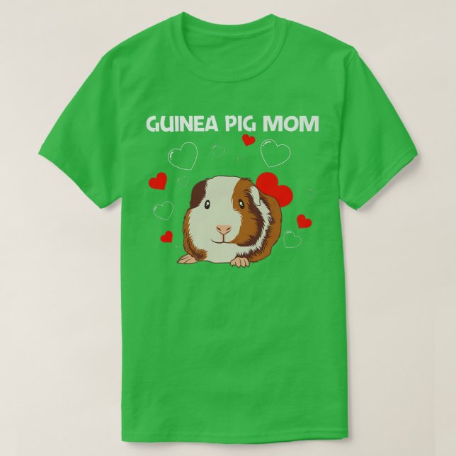 T-shirt Conception De Cochon De Guinée Mignonne Pour Maman (Design devant)