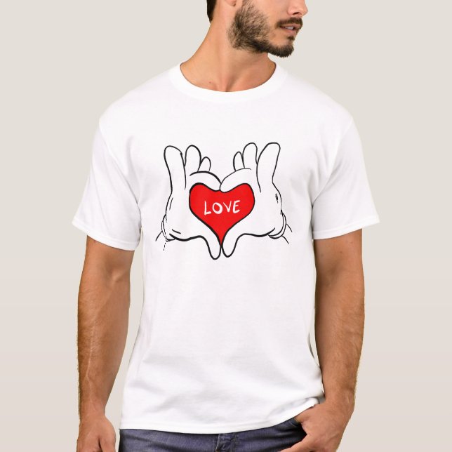T-shirt Conception de cœur d'amour – Cadeau de la Saint-Va (Devant)