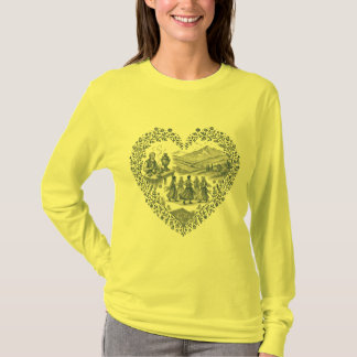 T-shirt Conception de coeur du patrimoine kurde
