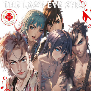 T-shirt Conception de collage d'Anime Rocker 2025 aux État