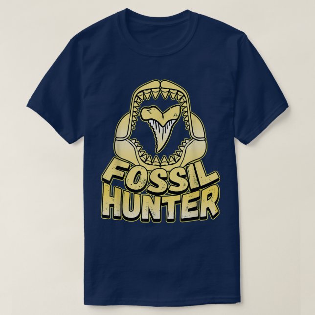T-shirt Conception De Collecteur De Dents Fossiles Pour Un (Design devant)